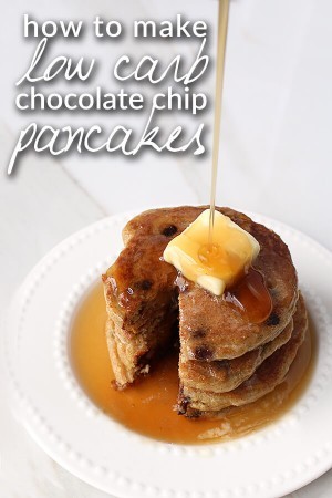 Low Carb Chocolate Chip Pancakes VIDEO