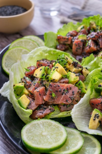 Keto Ahi Tuna Poke Recipe | Tasteaholics